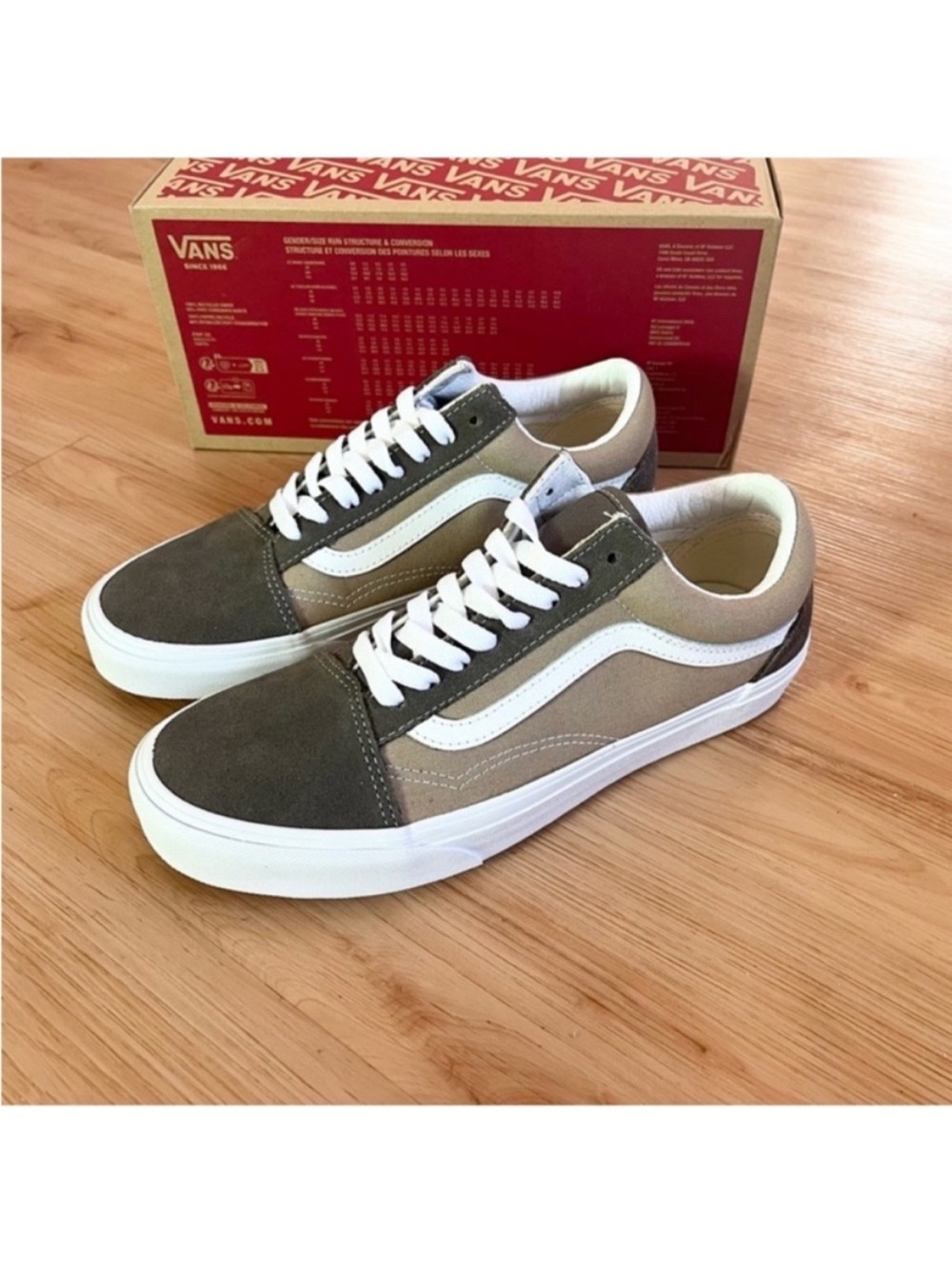 Vans old skool Canvas Suede Black Brown Women9.0 US